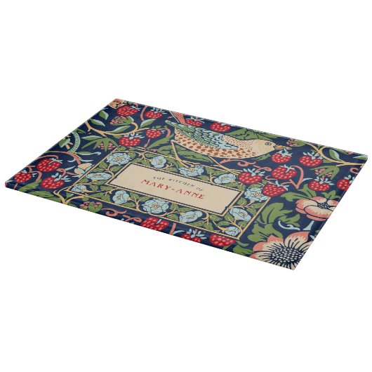 William Morris Strawberry Diief Cutting Board Schneidebrett (Ecke)