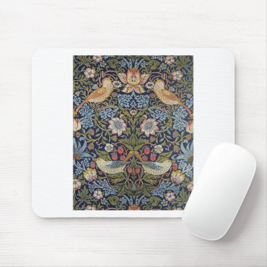 William Morris Strawberry Diief Design 1883 Mousepad (Mit Mouse)