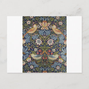 William Morris Strawberry Diief Design 1883 Postkarte
