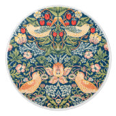 William Morris Strawberry Diief Designknopf Keramikknauf (Vorderseite)
