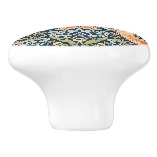 William Morris Strawberry Diief Designknopf Keramikknauf (Seitenansicht)