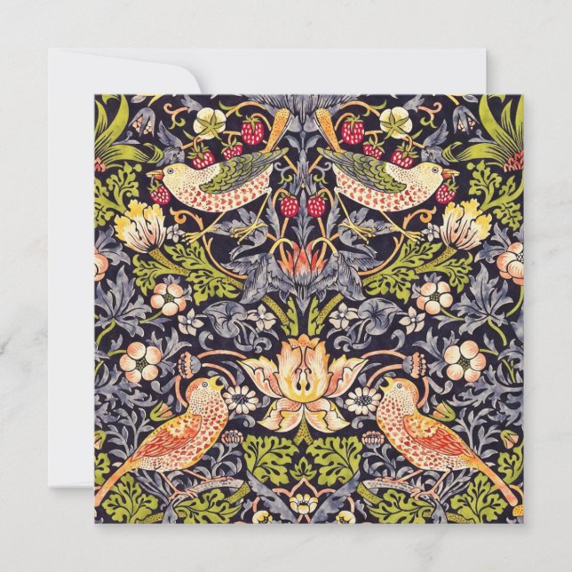 William Morris Strawberry Diief Floral Art Nouveau (Vorderseite)