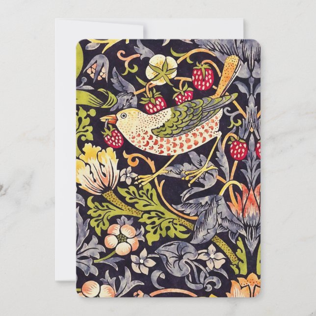 William Morris Strawberry Diief Floral Art Nouveau (Vorderseite)