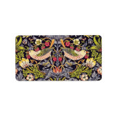 William Morris Strawberry Diief Floral Art Nouveau Adressaufkleber (Vorne)