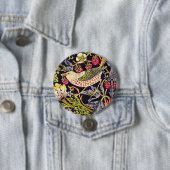 William Morris Strawberry Diief Floral Art Nouveau Button (Beispiel)
