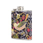 William Morris Strawberry Diief Floral Art Nouveau Flachmann (Links)