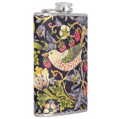 William Morris Strawberry Diief Floral Art Nouveau Flachmann (Rechts)