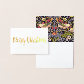 William Morris Strawberry Diief Floral Art Nouveau Folienkarte (Anzeige)