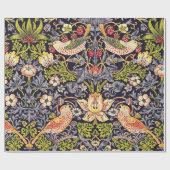 William Morris Strawberry Diief Floral Art Nouveau Geschenkpapier (Flach)