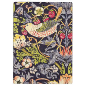 William Morris Strawberry Diief Floral Art Nouveau Klemmbrett (Rückseite)