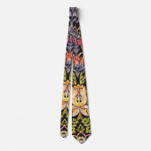 William Morris Strawberry Diief Floral Art Nouveau Krawatte (Rückseite)