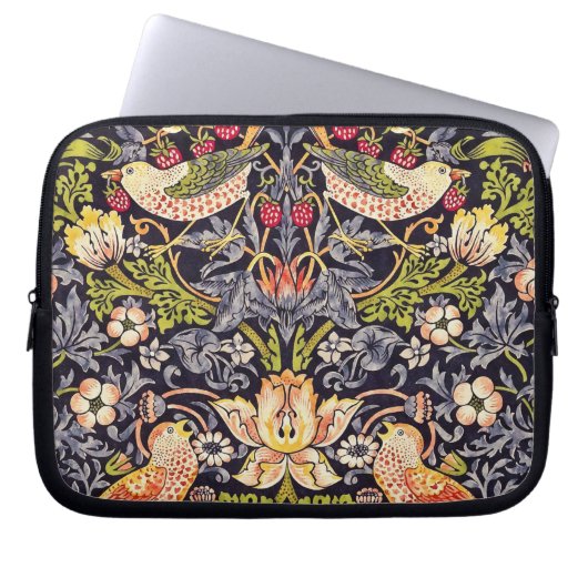 William Morris Strawberry Diief Floral Art Nouveau Laptopschutzhülle (Vorderseite)