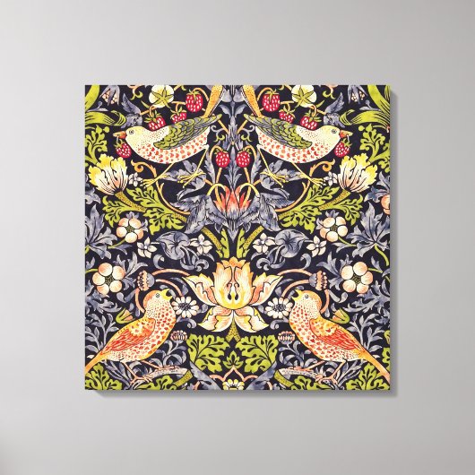 William Morris Strawberry Diief Floral Art Nouveau Leinwanddruck (Vorderseite)
