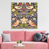 William Morris Strawberry Diief Floral Art Nouveau Leinwanddruck (Insitu (Wohnzimmer))