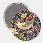 William Morris Strawberry Diief Floral Art Nouveau Magnet (Vorderseite/Rückseite)