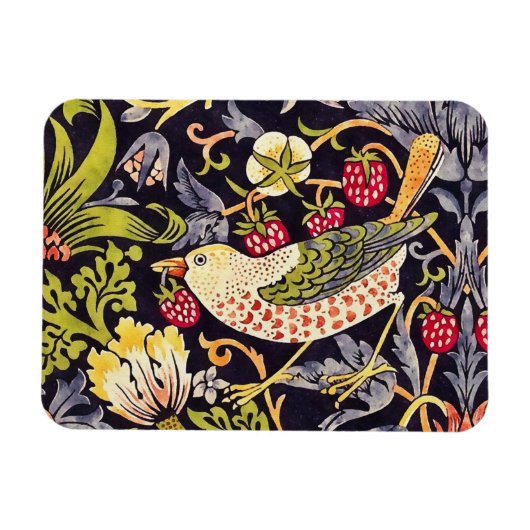 William Morris Strawberry Diief Floral Art Nouveau Magnet (Horizontal)