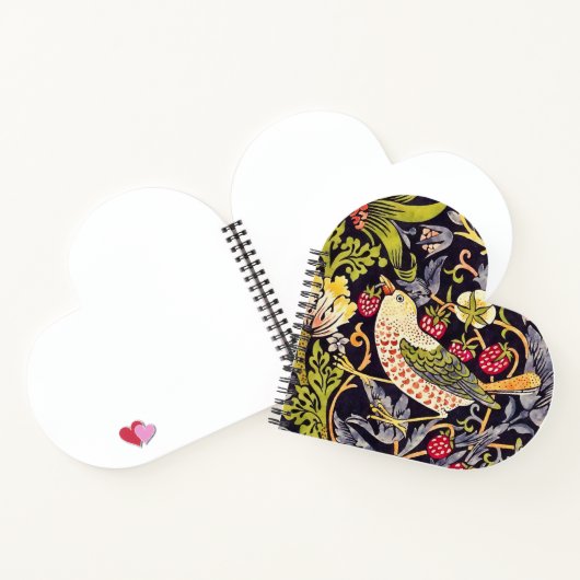 William Morris Strawberry Diief Floral Art Nouveau Notizblock (Innenseite)