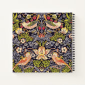 William Morris Strawberry Diief Floral Art Nouveau Notizbuch (Rückseite)