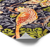 William Morris Strawberry Diief Floral Art Nouveau Poster (Ecke)