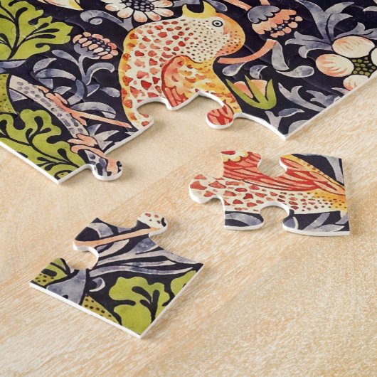 William Morris Strawberry Diief Floral Art Nouveau Puzzle (Seite)