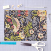 William Morris Strawberry Diief Floral Art Nouveau Seidenpapier (Handwerk)