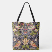 William Morris Strawberry Diief Floral Art Nouveau Tasche (Rückseite)