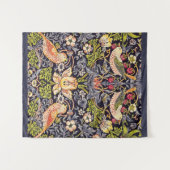 William Morris Strawberry Diief Floral Art Nouveau Wandteppich (Vorderseite (Horizontal))