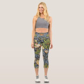 William Morris - Strawberry Diief Floral Pattern Capri Leggings (Vorderseite)