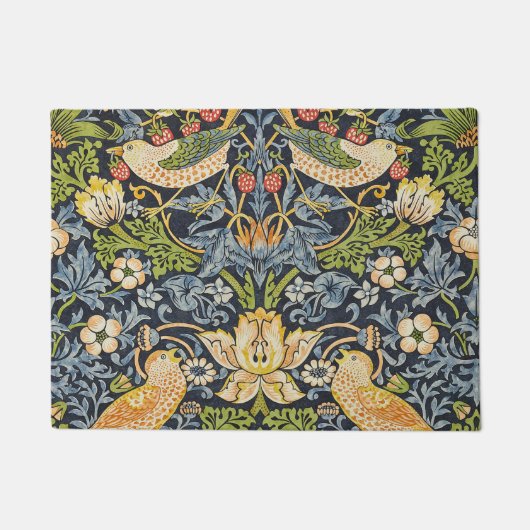 William Morris - Strawberry Diief Floral Pattern Fußmatte (Vorderseite)