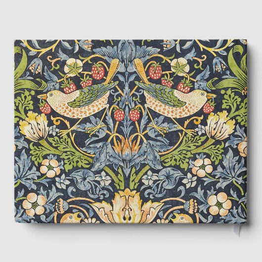 William Morris - Strawberry Diief Floral Pattern Gästebuch (Rückseite)