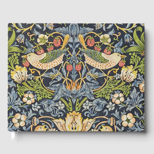 William Morris - Strawberry Diief Floral Pattern Gästebuch (Vorderseite)