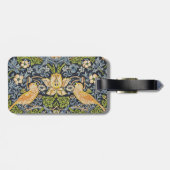 William Morris - Strawberry Diief Floral Pattern Gepäckanhänger (Rückseite horizontal)