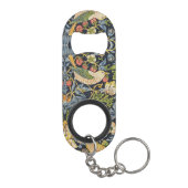 William Morris - Strawberry Diief Floral Pattern Mini Flaschenöffner (Rückseite)