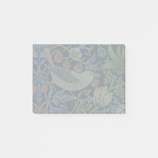 William Morris - Strawberry Diief Floral Pattern Post-it Klebezettel (Vorderseite)