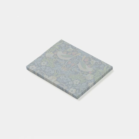 William Morris - Strawberry Diief Floral Pattern Post-it Klebezettel (angewinkelt)