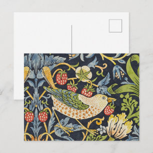 William Morris - Strawberry Diief Floral Pattern Postkarte