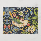 William Morris - Strawberry Diief Floral Pattern Postkarte (Vorderseite)
