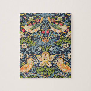William Morris Strawberry Diief Floral Pattern Puzzle