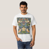 William Morris Strawberry Diief Floral Pattern T-Shirt (Vorne ganz)
