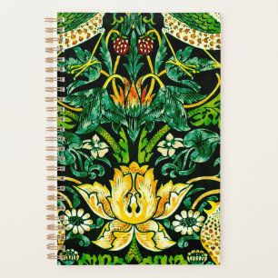 William Morris Strawberry Diief Green und Orange Planer