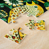 William Morris Strawberry Diief Green und Orange Puzzle (Seite)