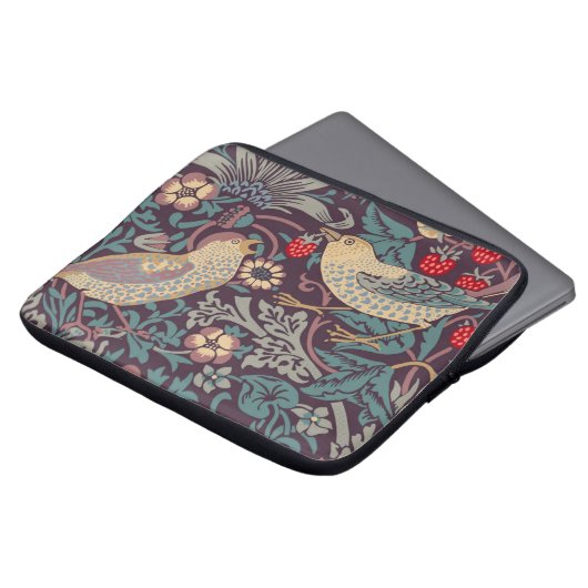 William Morris Strawberry Diief Laptop Sleeve (Vorne Oben)