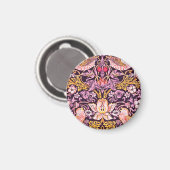 William Morris Strawberry Diief Lila Version Magnet (Vorderseite/Rückseite)