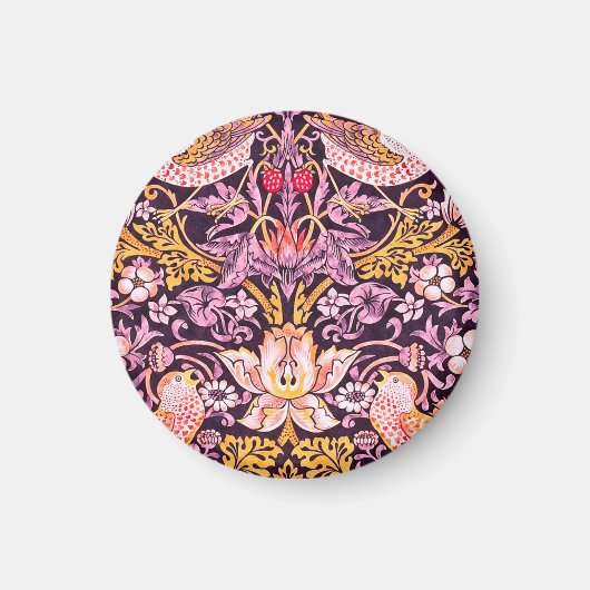 William Morris Strawberry Diief Lila Version Magnet (Vorne)