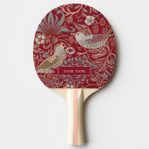 William Morris Strawberry Diief Ping Pong Paddle Tischtennis Schläger