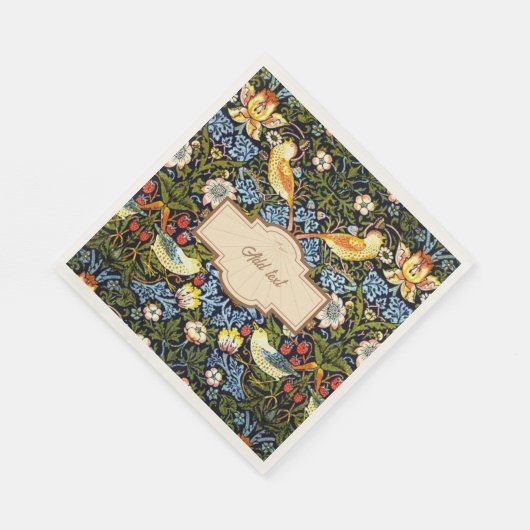 William Morris - Strawberry Diief TEMPLATE Serviette (Ecke)