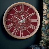 William Morris Strawberry Diief Viktorianisch Red Uhr
