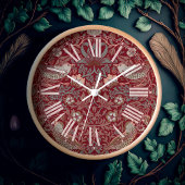 William Morris Strawberry Diief Viktorianisch Red Uhr