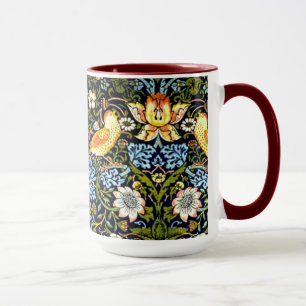 William Morris: Strawberry Diief Vintage Gestaltun Tasse