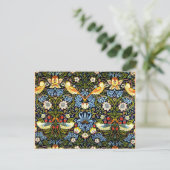William Morris: Strawberry Diief Vintages Design Postkarte (Stehend Vorderseite)